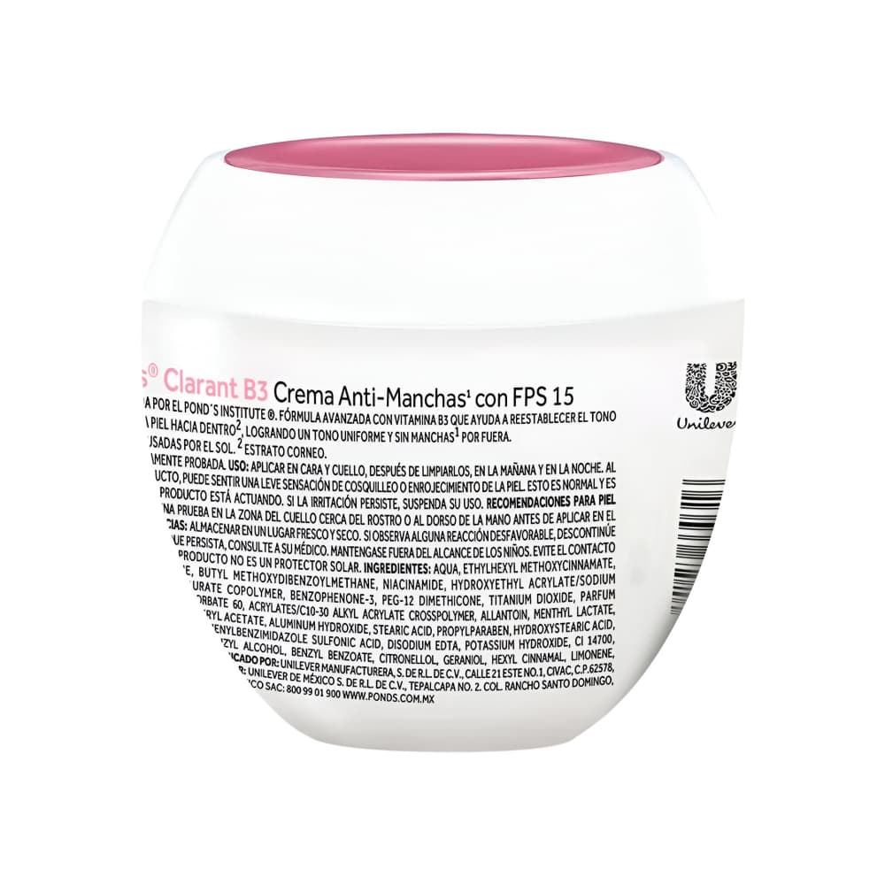 Crema facial Clarant B3 anti-manchas con FPS 15 Pond's (100 g / 3.5 oz) - Miniatura 3