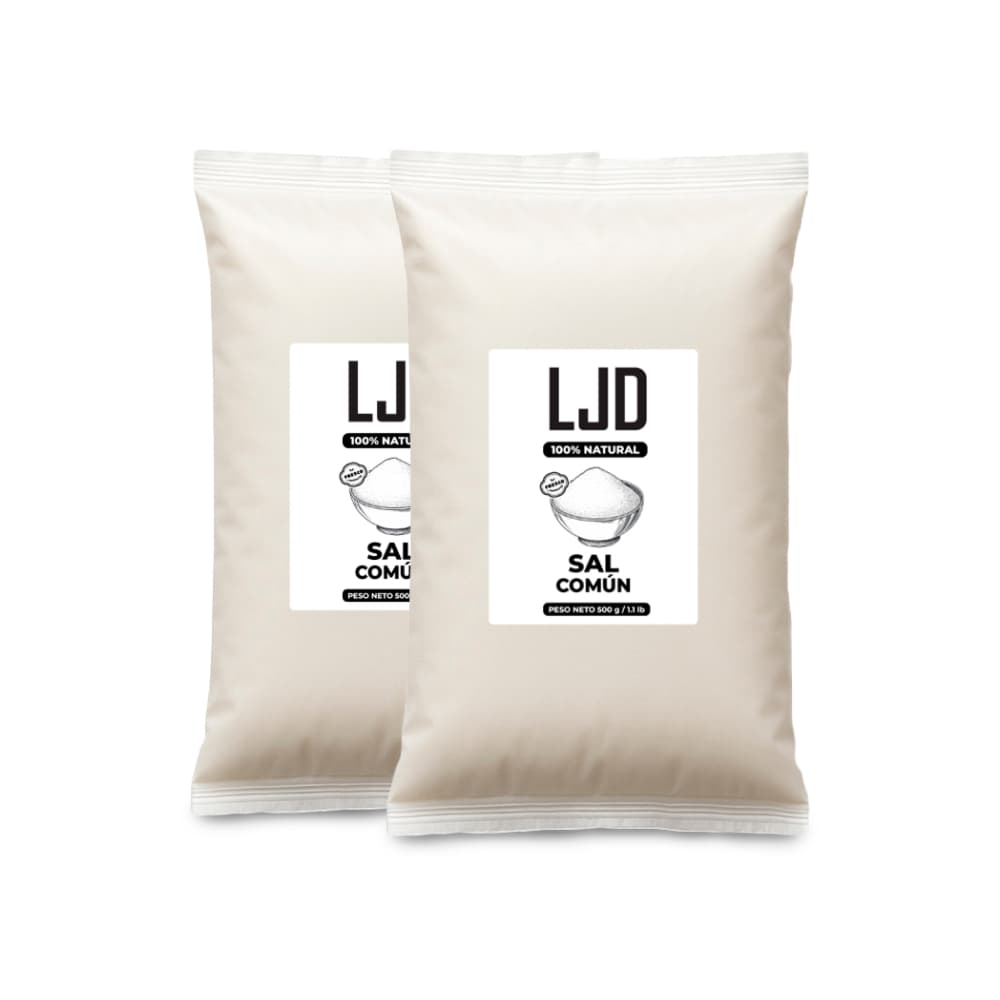 Sal común LJD (2 x 500 g / 1.1 lb) - Miniatura 1