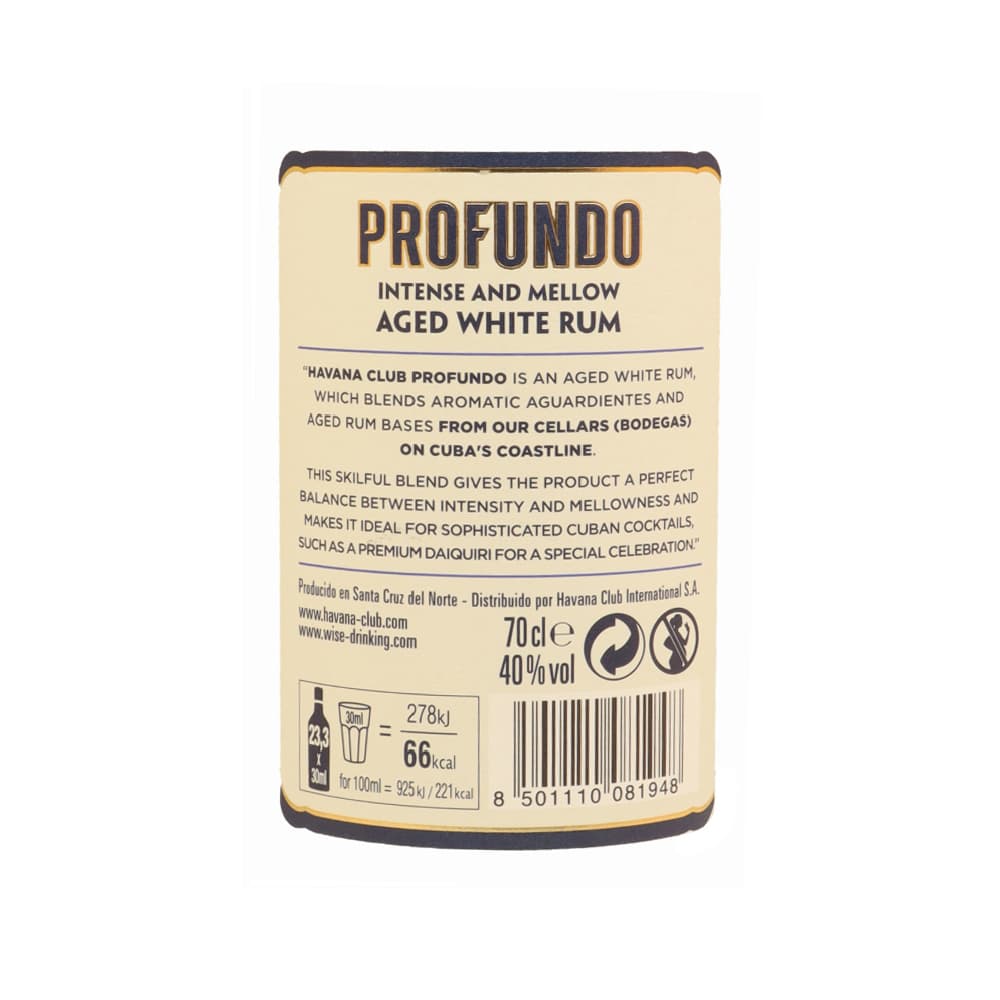Ron Profundo 40% vol Havana Club (700 ml) - Miniatura 6