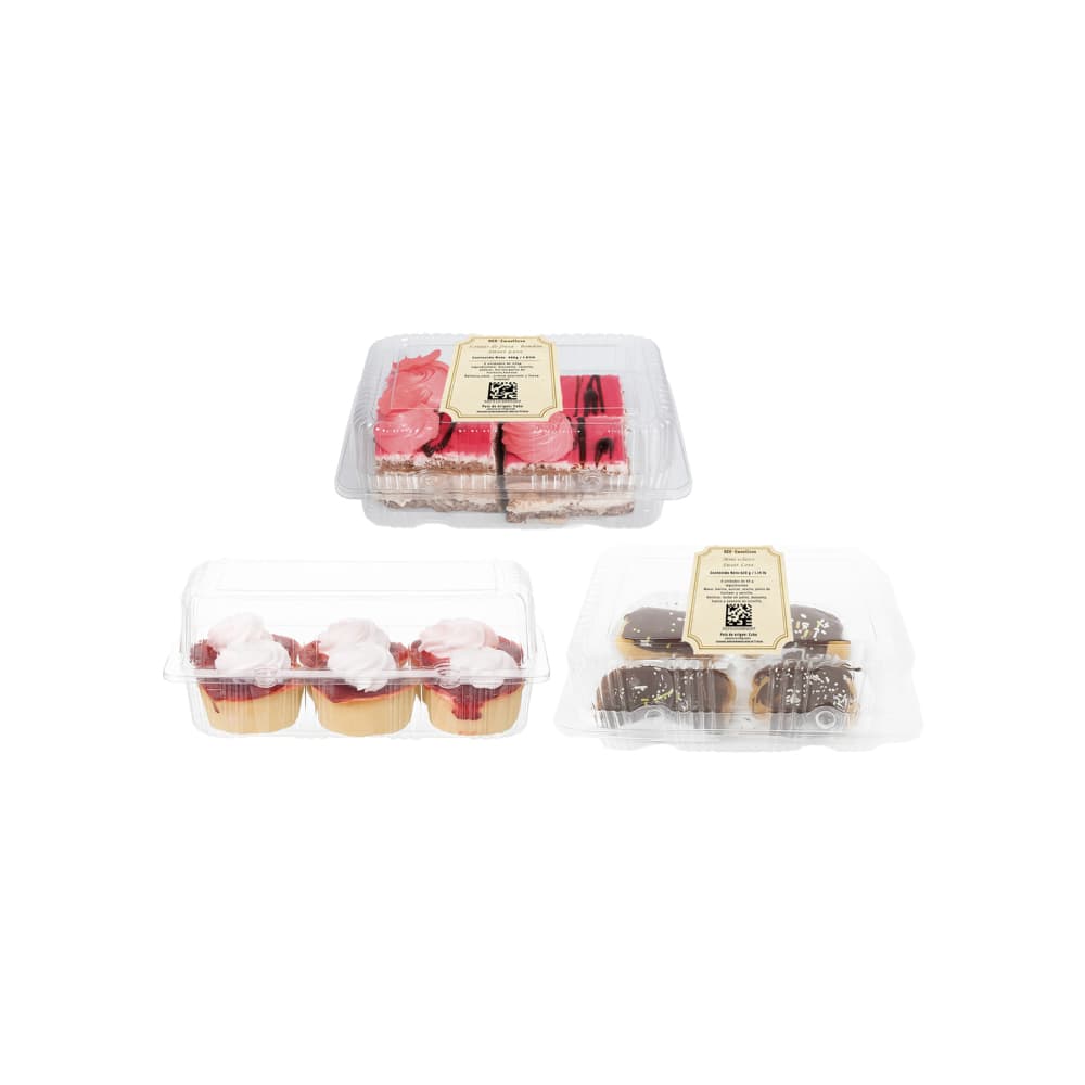 Sweet Love No.13: Lonjas de fresa- bombón  + Tartaletas de guayaba y nata + Mini eclairs - Imagen 1