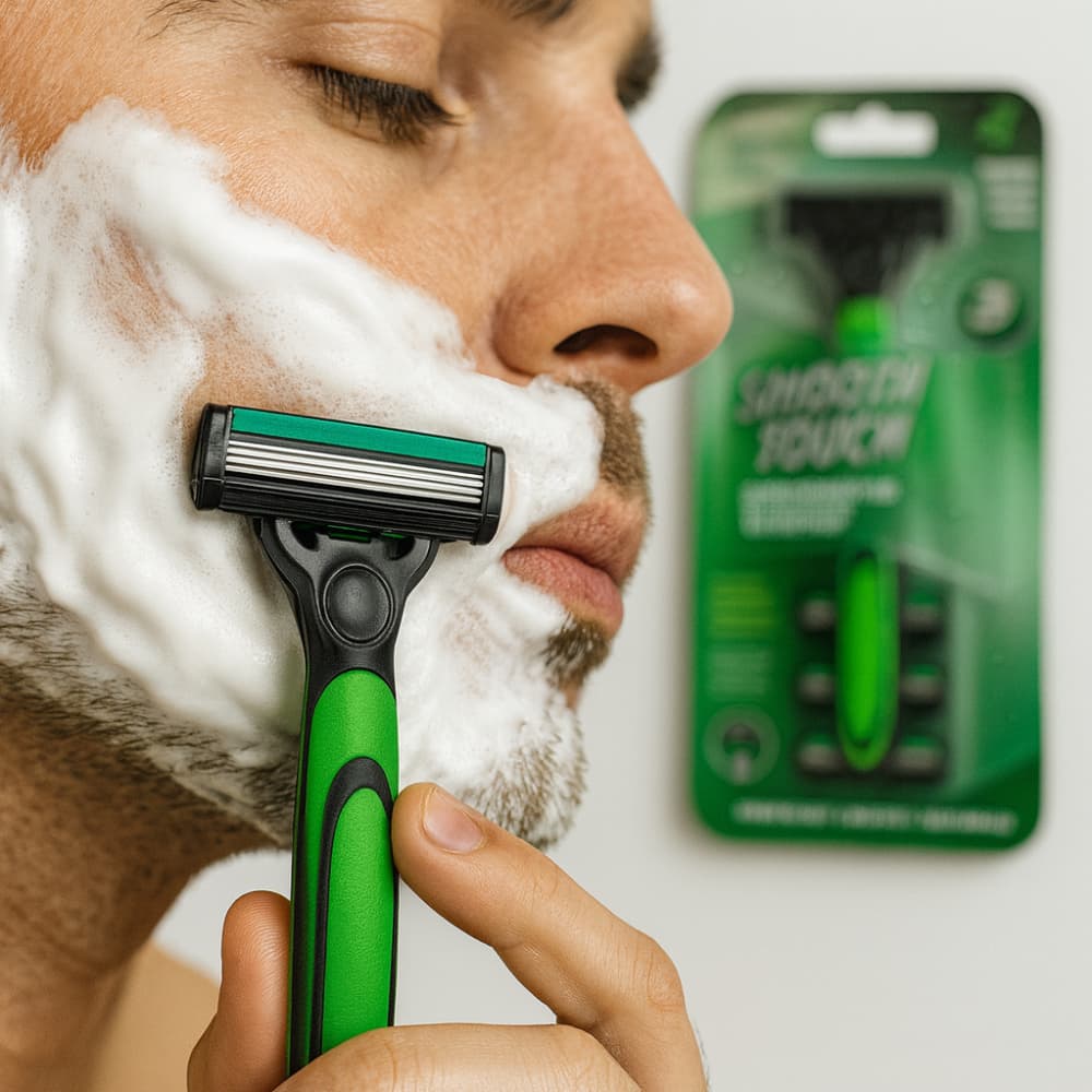 Cuchillas de afeitar con 4 repuestos Smooth Touch (4 U) - Miniatura 4