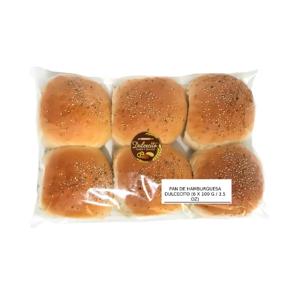 Pan de hamburguesa Dulcecito (6 x 100 g / 3.5 oz) - Miniatura 2