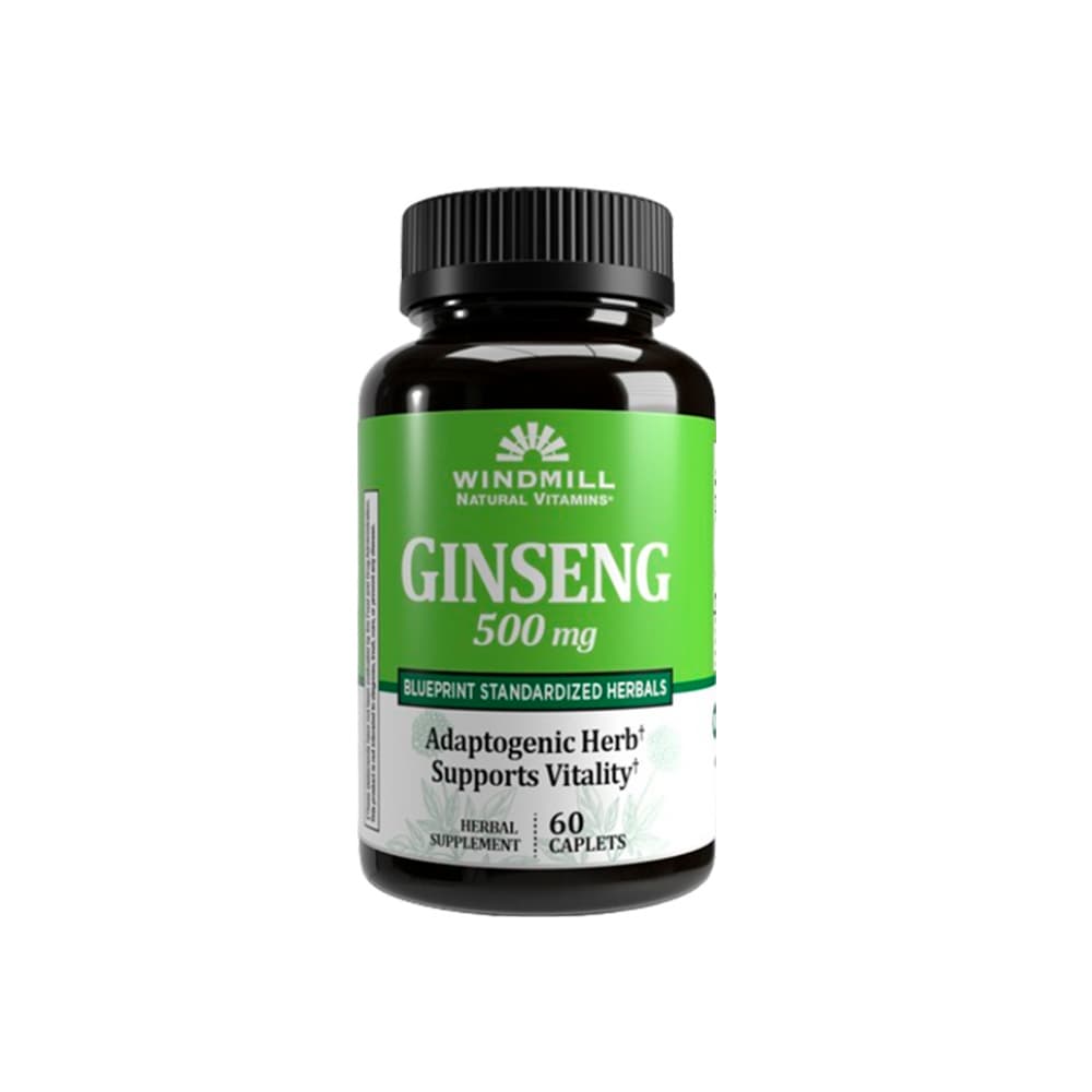 Suplemento herbario Ginseng 500 mg Widmill (60 cápsulas) - Imagen 1