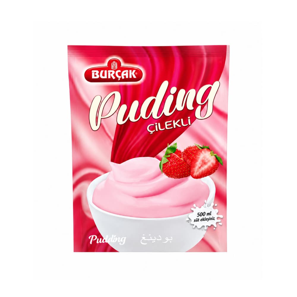 Puding de fresa Burcak (100 g / 3.52 oz) - Miniatura 1