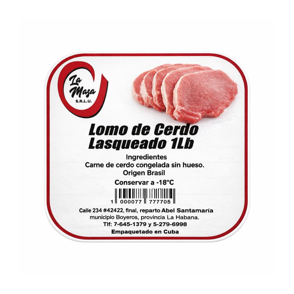 Lomo de cerdo lasqueado sin hueso La Masa (454 g / 1 lb) - Miniatura 3