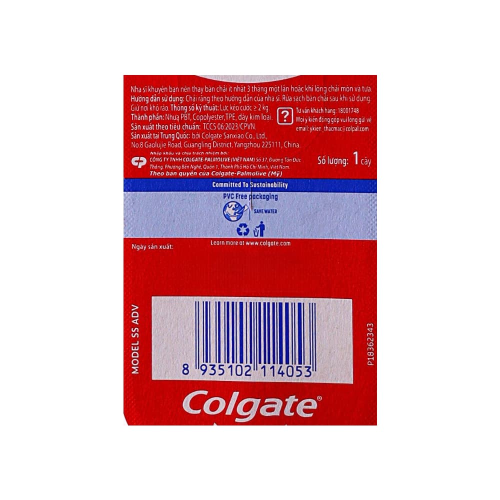 Cepillo de dientes con cerdas suaves Advanced Colgate - Miniatura 3