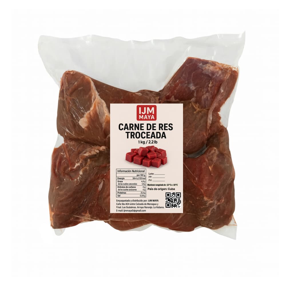 Carne de res troceada IJM Maya (1 kg / 2.2 lb) - Miniatura 4