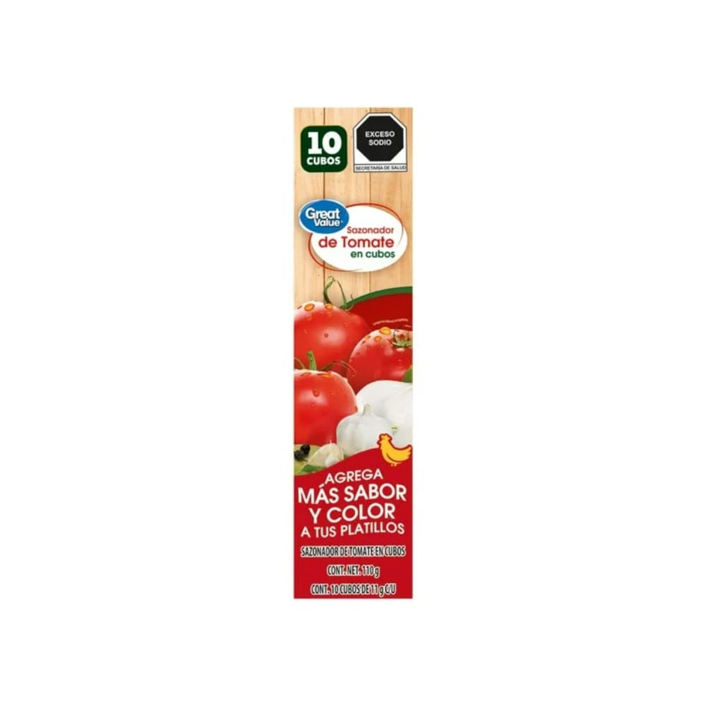 Sazonador de tomate en cubos Great Value (110 g / 3.88 oz) - Miniatura 1