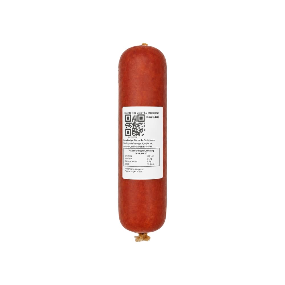 Chorizo tipo vela Tradicional Y&D Ricos (500 g / 1.1 lb) - Miniatura 2