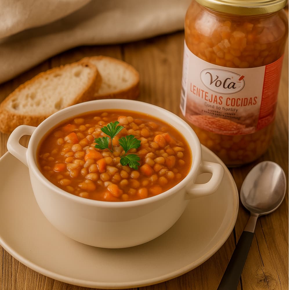 Lentejas cocidas extra Volá (540 g / 1.19 lb) - Miniatura 4