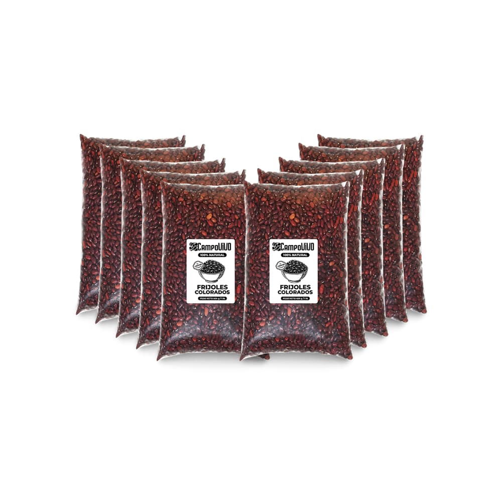Frijoles colorados Campo Vivo (10 x 454 g / 1 lb) - Imagen 1