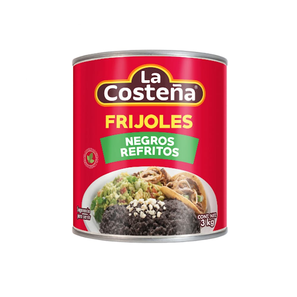 Frijoles negros refritos La Costeña (3.1 kg / 6.83 lb) - Imagen 1
