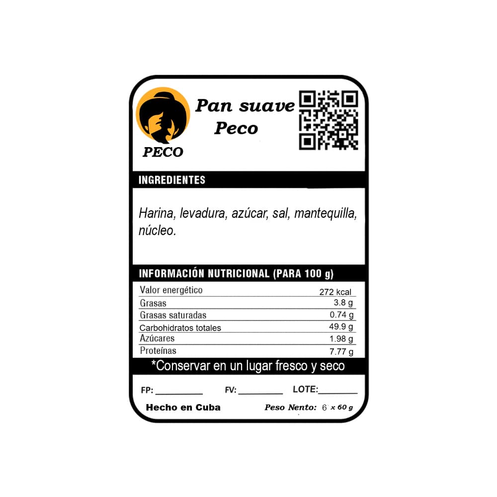 Pan suave Peco (6 x 60 g / 2.12 oz) - Miniatura 3