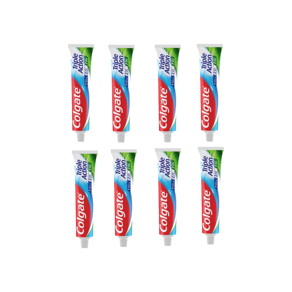 Pasta dental triple acción Colgate (8 x 109 g / 2.54 oz) - Miniatura 1