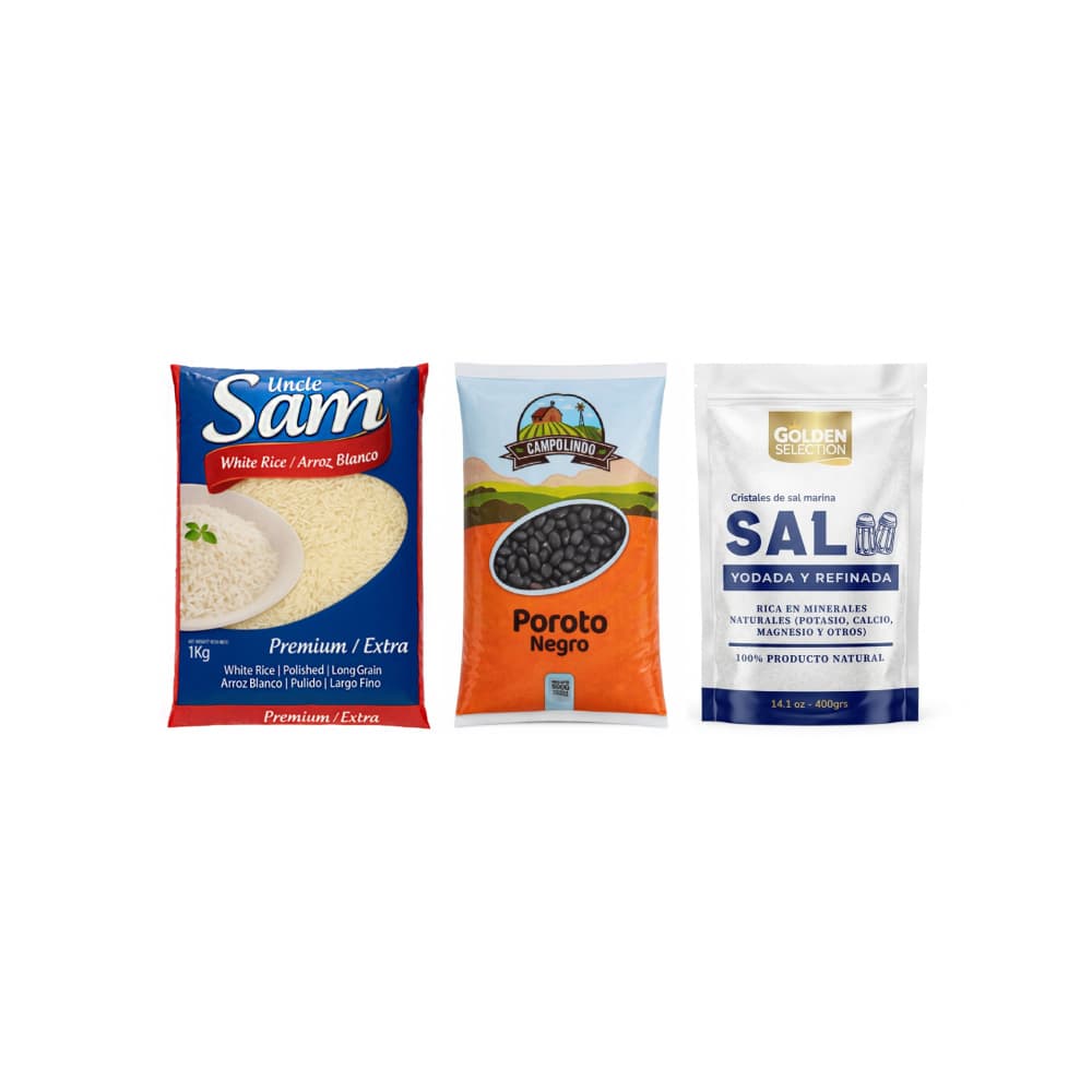 Combo mixto (arroz, frijoles, sal) - Miniatura 1