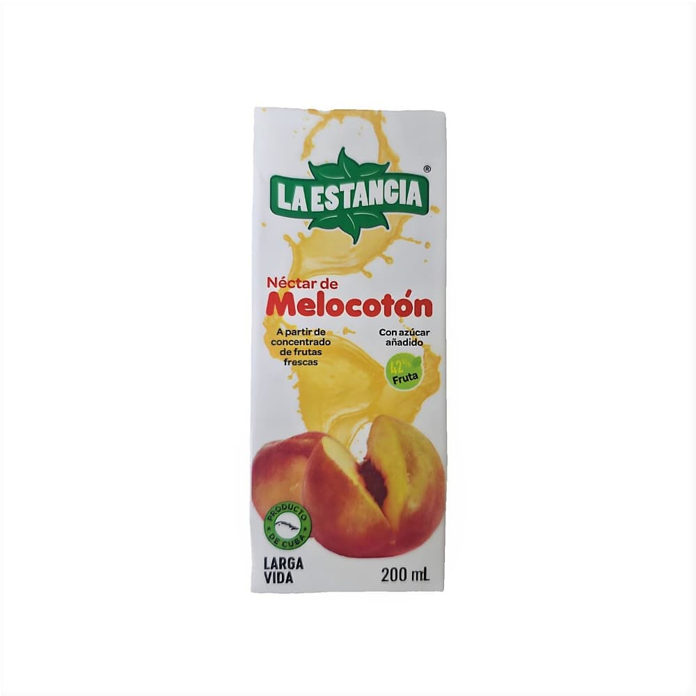 Caja de néctar de melocotón La Estancia (27 x 200 ml) - Miniatura 2