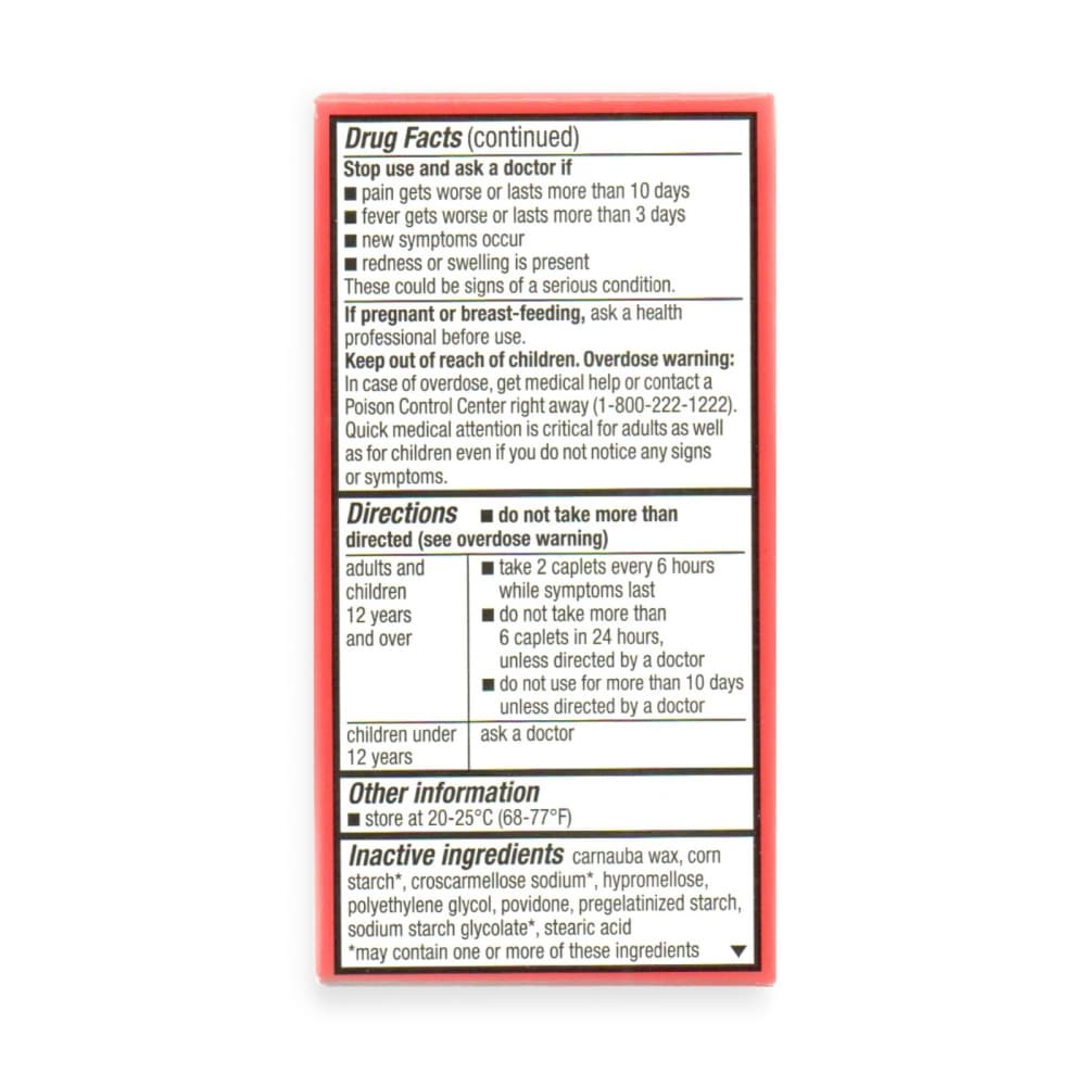 Acetaminofén 500 mg Major (50 cápsulas) - Miniatura 3