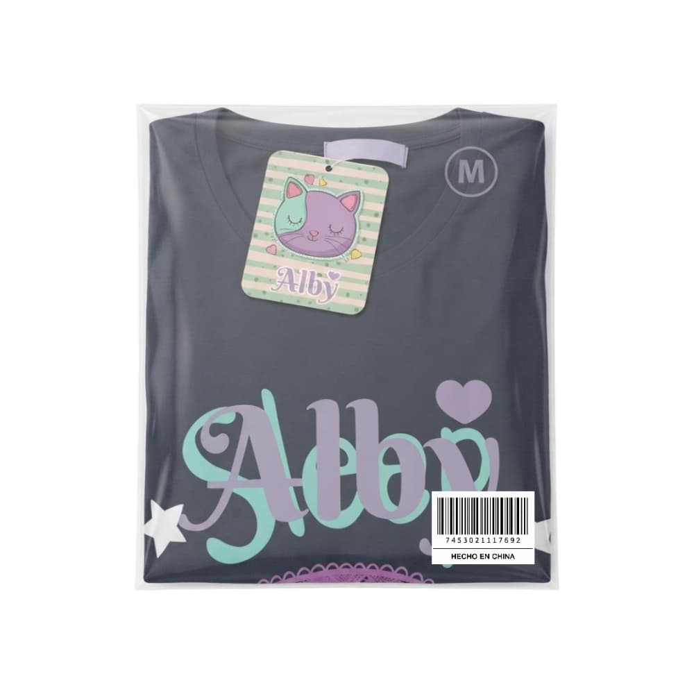 Ropa para dormir azul marino para mujer Alby (Talla M) - Miniatura 3