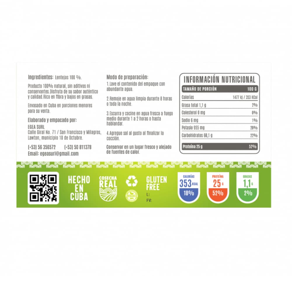 Lentejas Cosecha Real (10 x 500 g / 1.1 lb) - Miniatura 3