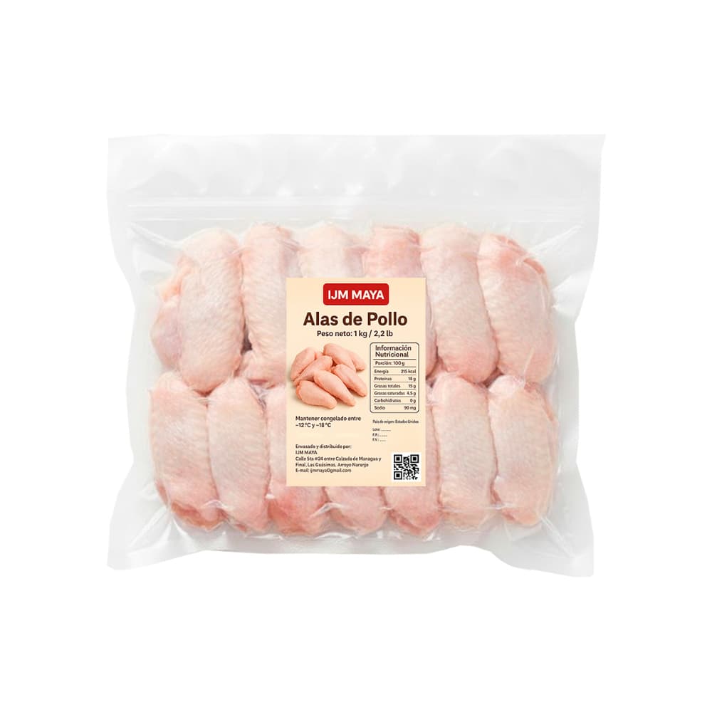 Alas de pollo IJM Maya (1 kg / 2.2 lb) - Miniatura 2