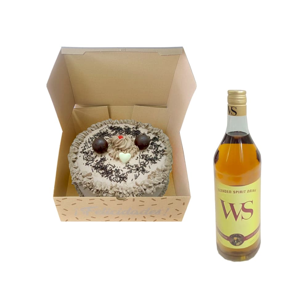 Cake chocolate de nata y whisky (12 comensales) - Miniatura 2