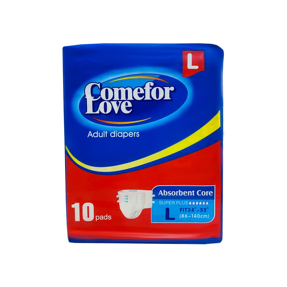 Pañales para adultos talla L Comefor Love (10 U) - Imagen 1
