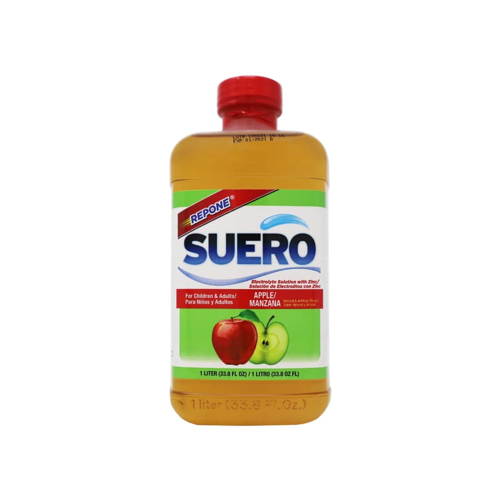 Solución electrolítica sabor a Manzana Repone Suero (1 L / 33.8 fl oz) - Imagen 1