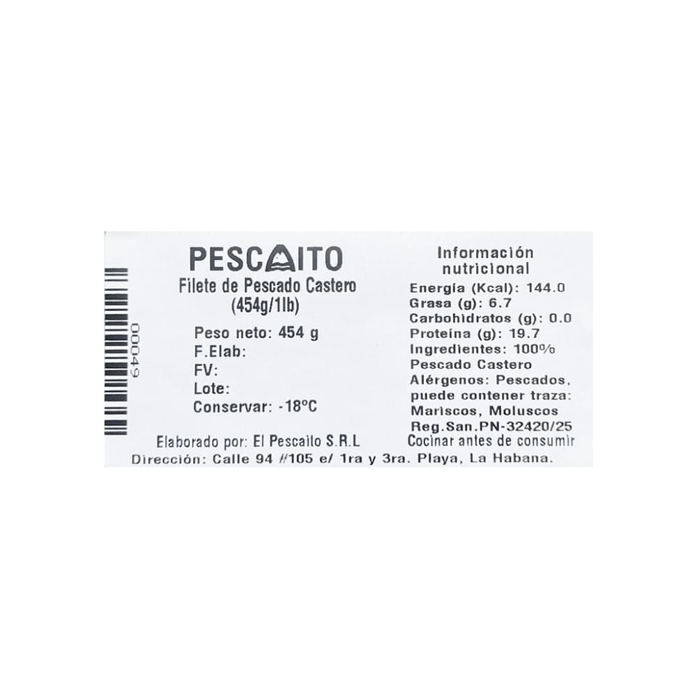 Filete de pescado castero Pescaito (454 g / 1 lb) - Miniatura 4