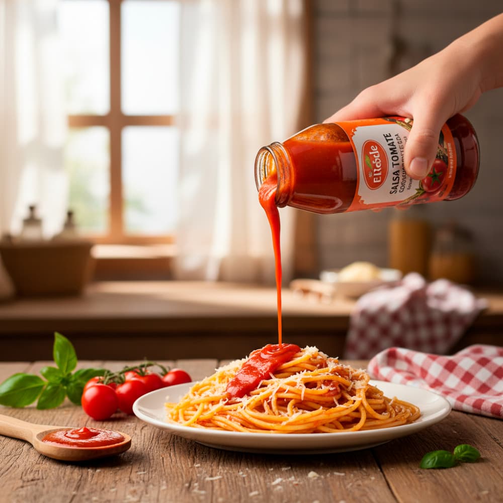 Salsa de tomate condimentada El Roble (450 g / 16 oz) - Miniatura 4