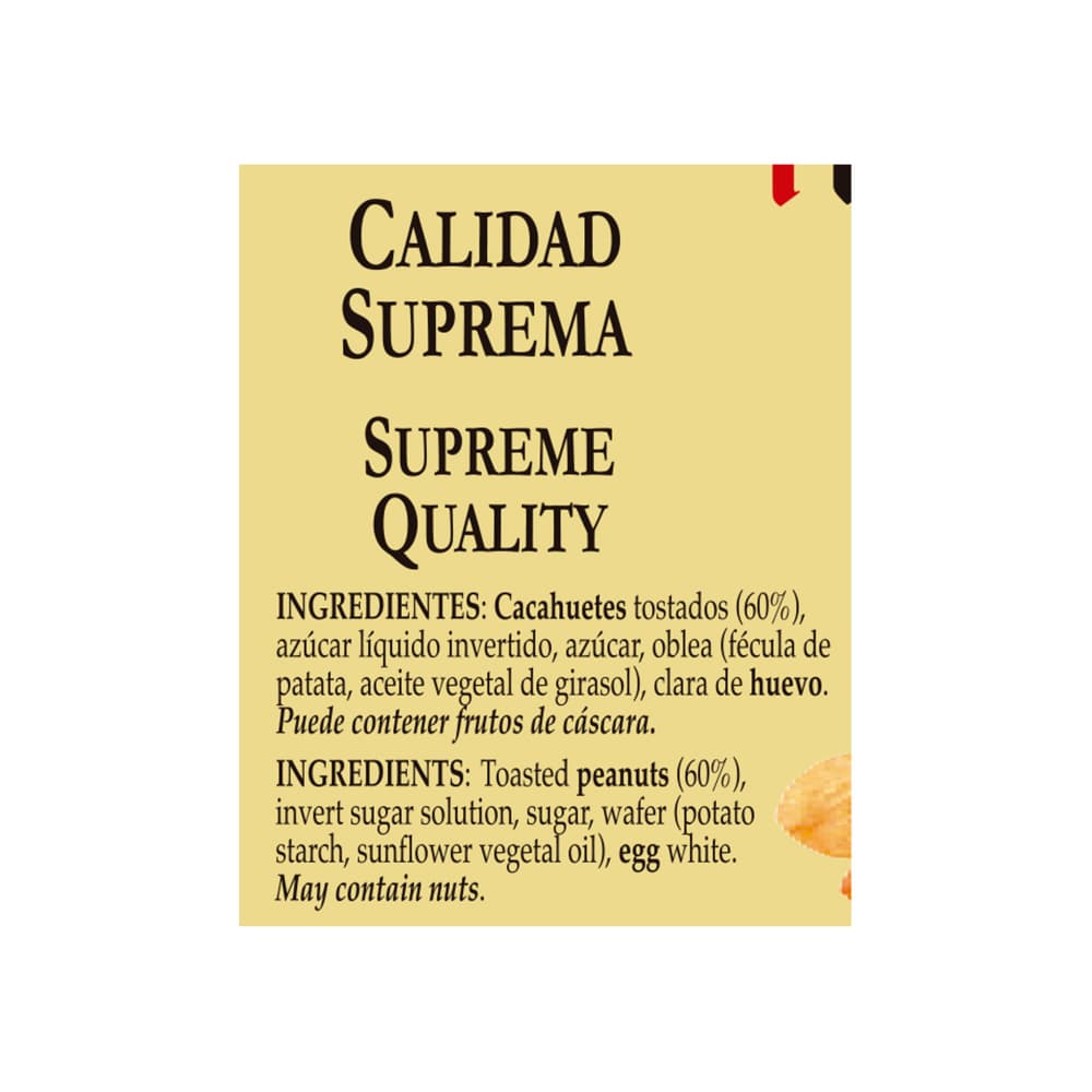 Turrón de cacahuete El Belén (150 g / 5.3 oz) - Miniatura 3