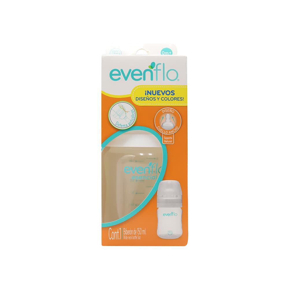 Biberón cuello ancho 150 ml Evenflo - Miniatura 4