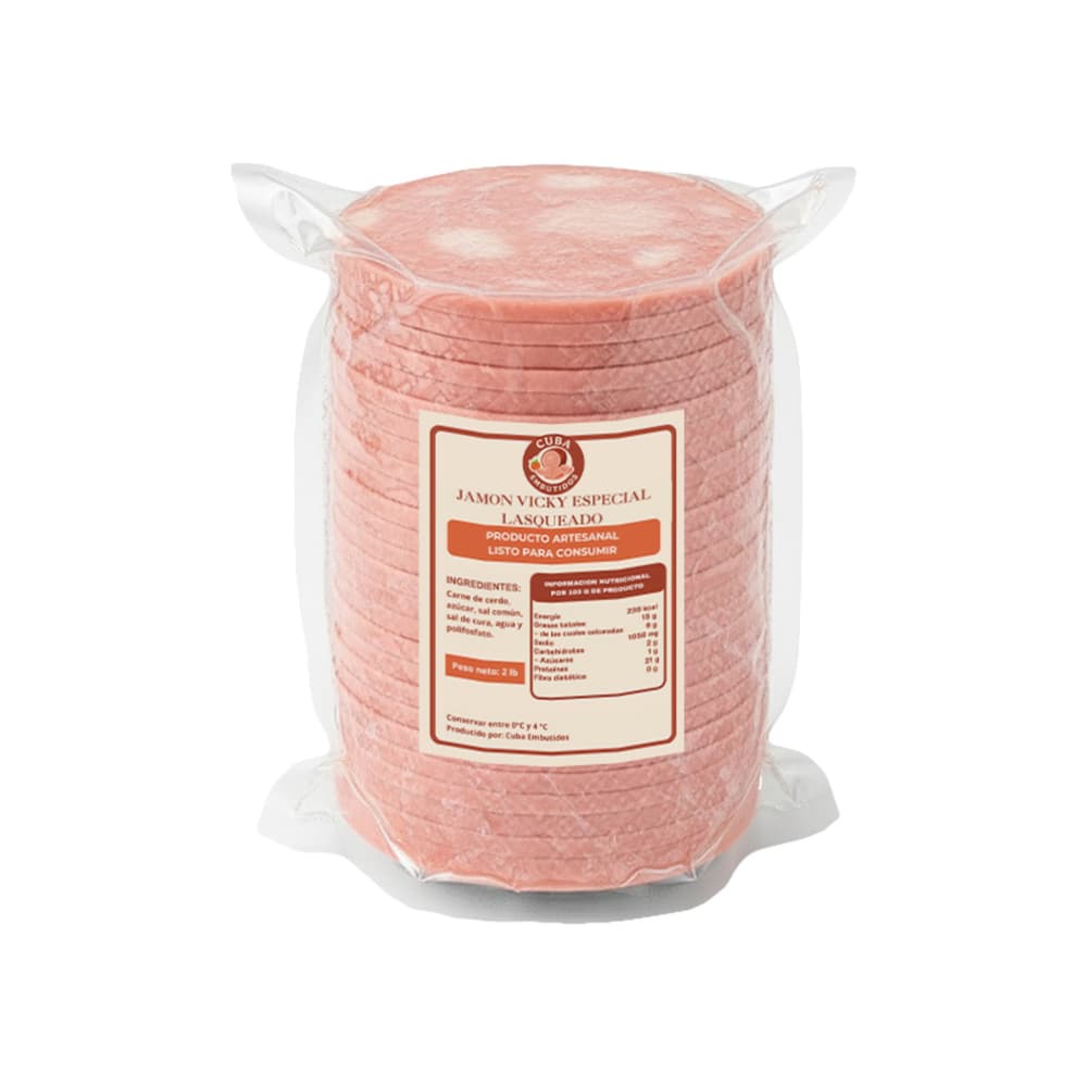 Jamón vicky especial lasqueadoCuba Embutidos (907 g / 2 lb) - Miniatura 2