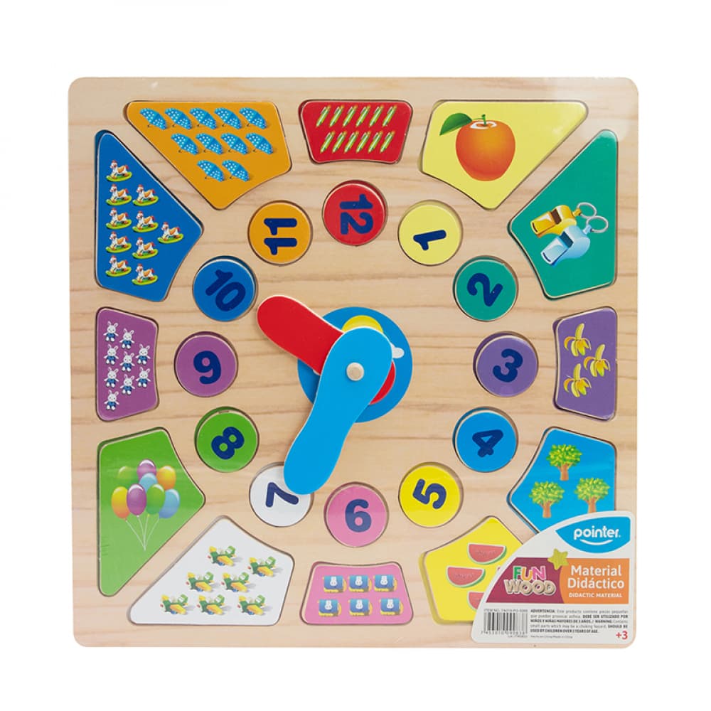 Rompecabezas didáctico - reloj - Pointer - Miniatura 2