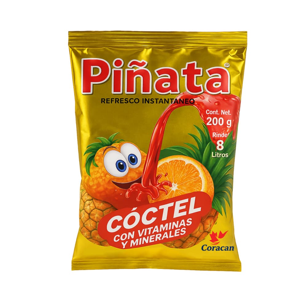 Refresco instantáneo sabor cóctel Piñata (200 g / 7 oz) - Imagen 1