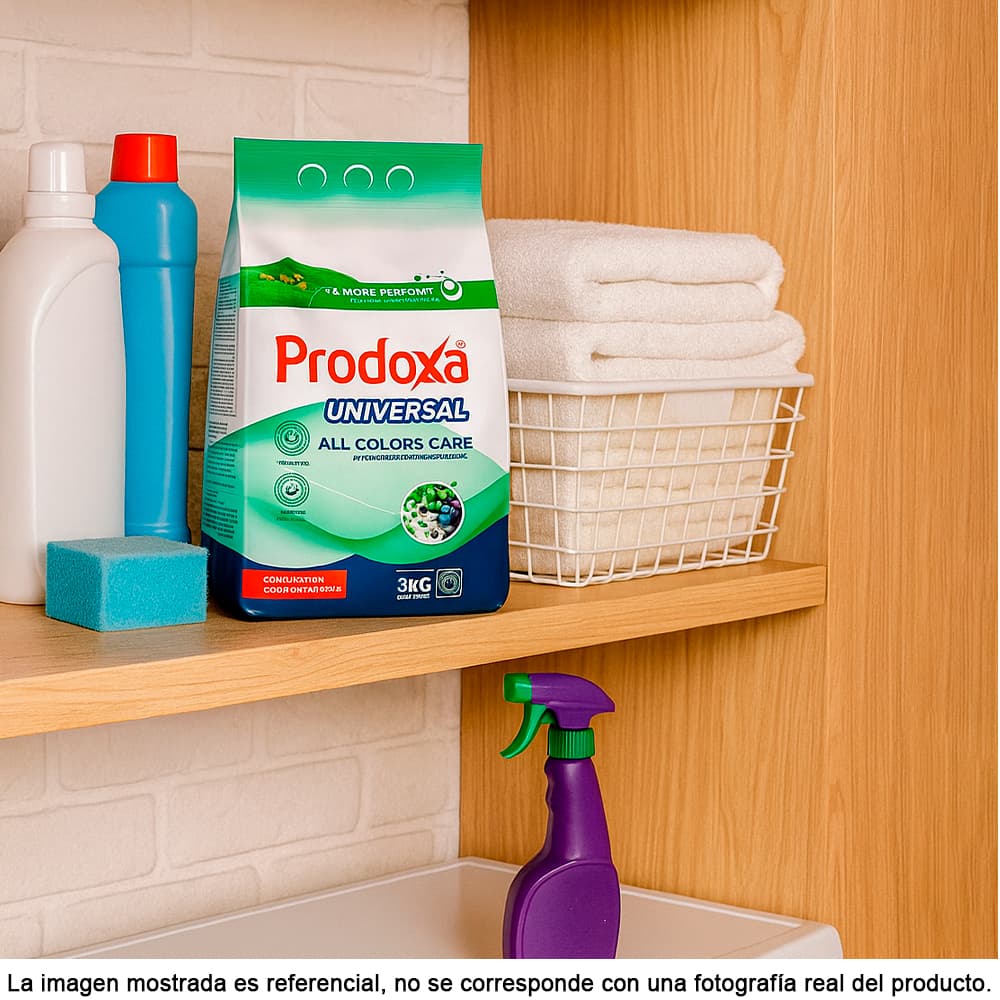 Detergente en polvo para ropa Universal Prodoxa (3 kg / 6.6 lb) - Miniatura 4
