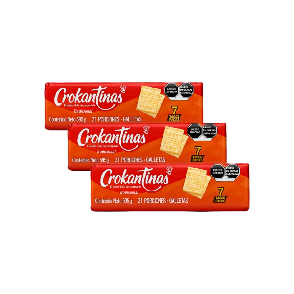 Galletas Crokantinas (3 x 595 g / 1.31 lb) - Imagen 1