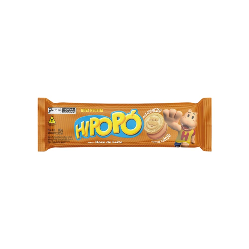 Galletas con relleno sabor dulce de leche Hipopó (80 g / 2.82 oz) - Imagen 1