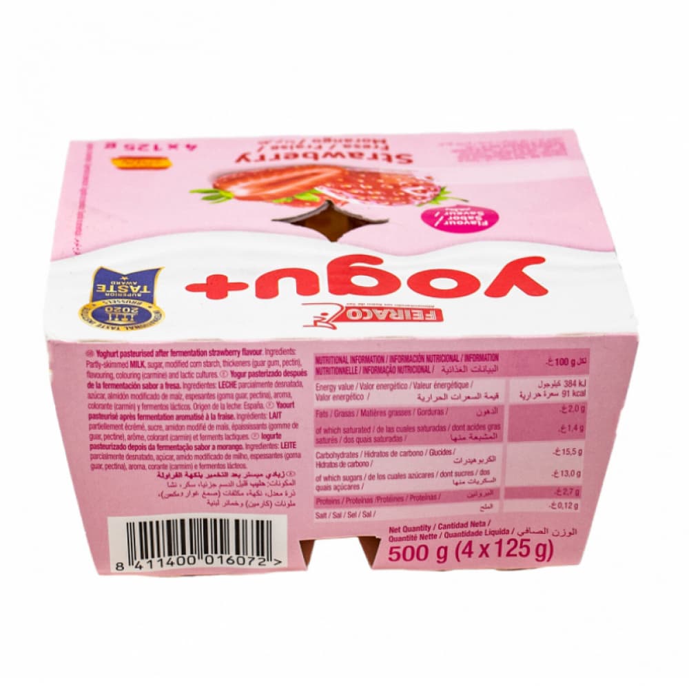 Yogur pasteurizado sabor a fresa (48 x 125 g) - Miniatura 3