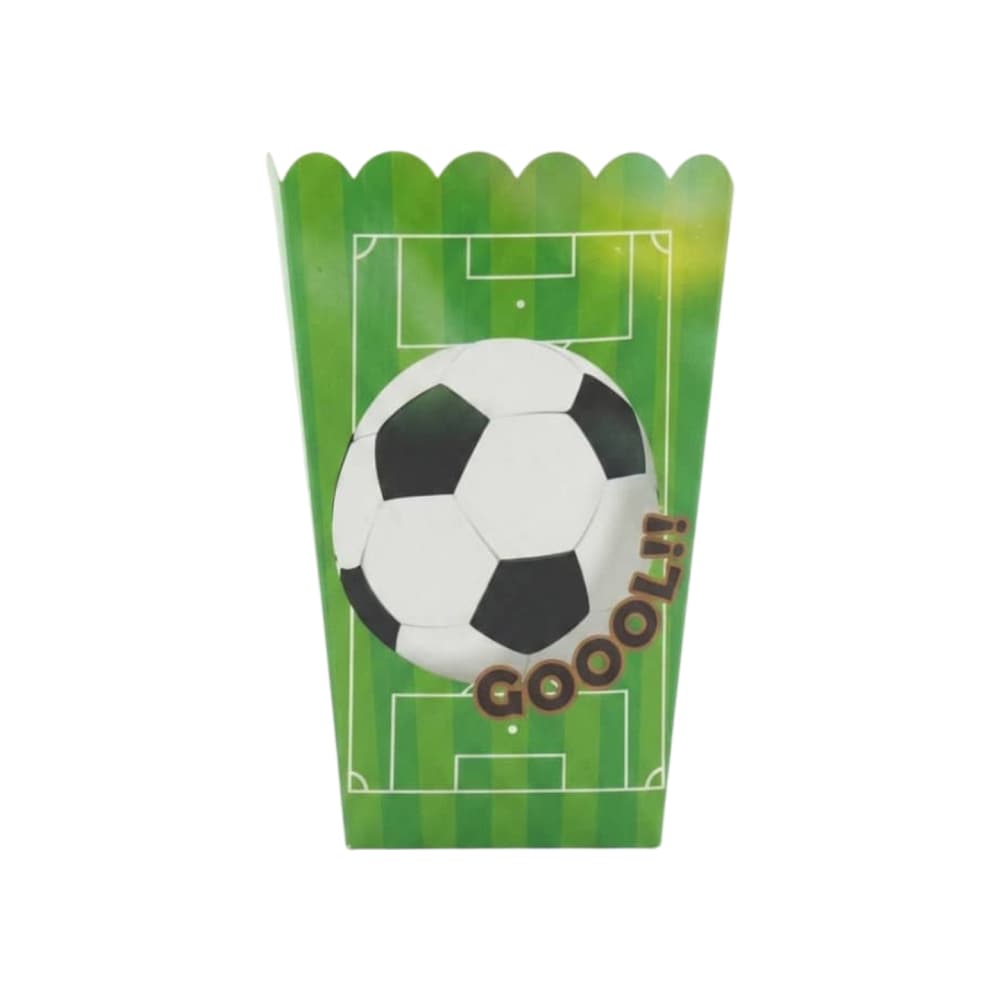 Envase para palomitas con diseño de fútbol Gutza (6 U) - Miniatura 3