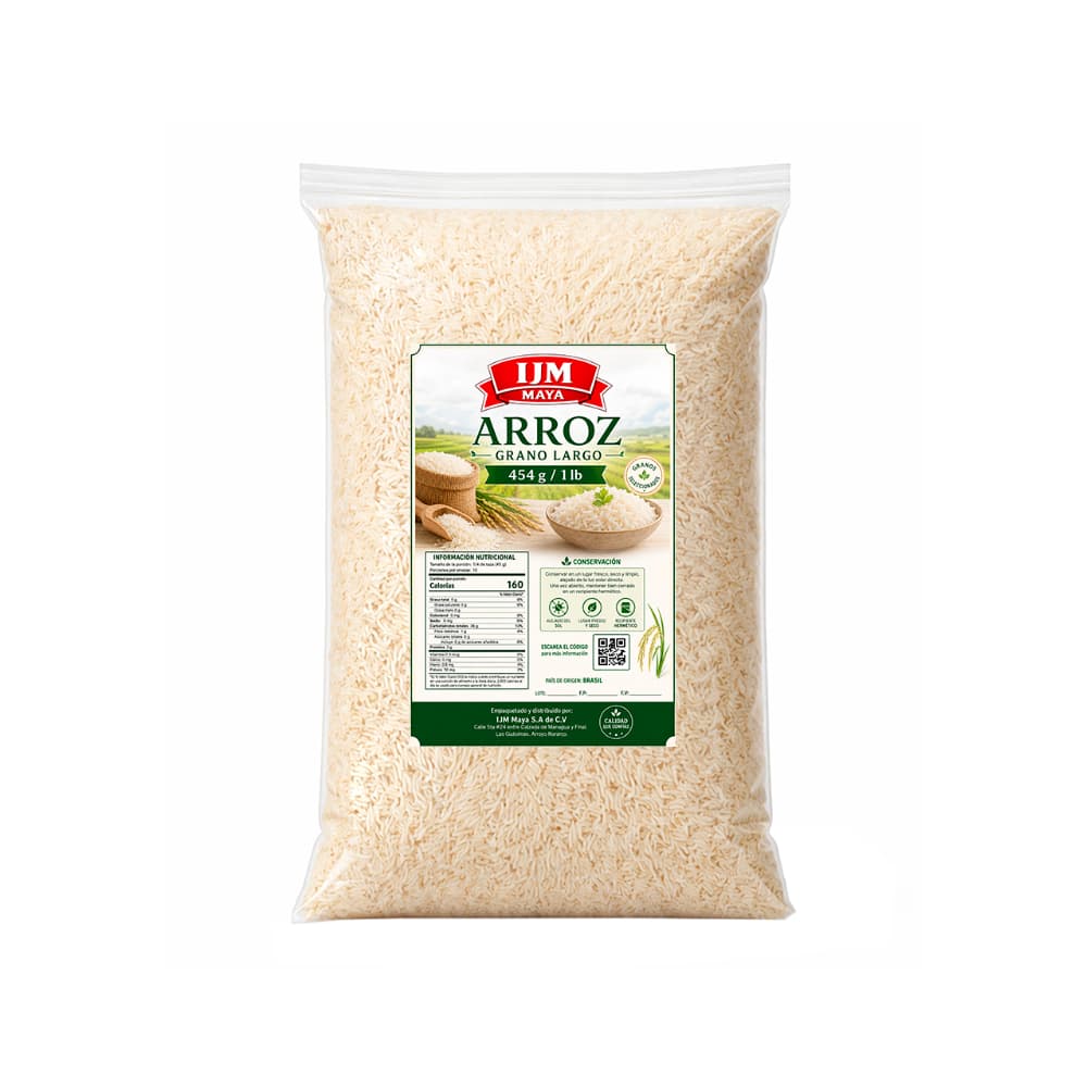 Arroz grano largo IJM Maya (454 g / 1 lb) - Miniatura 1