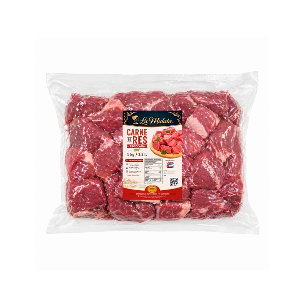 Carne de res troceada La Mulata (1 kg / 2.2 lb) - Miniatura 1