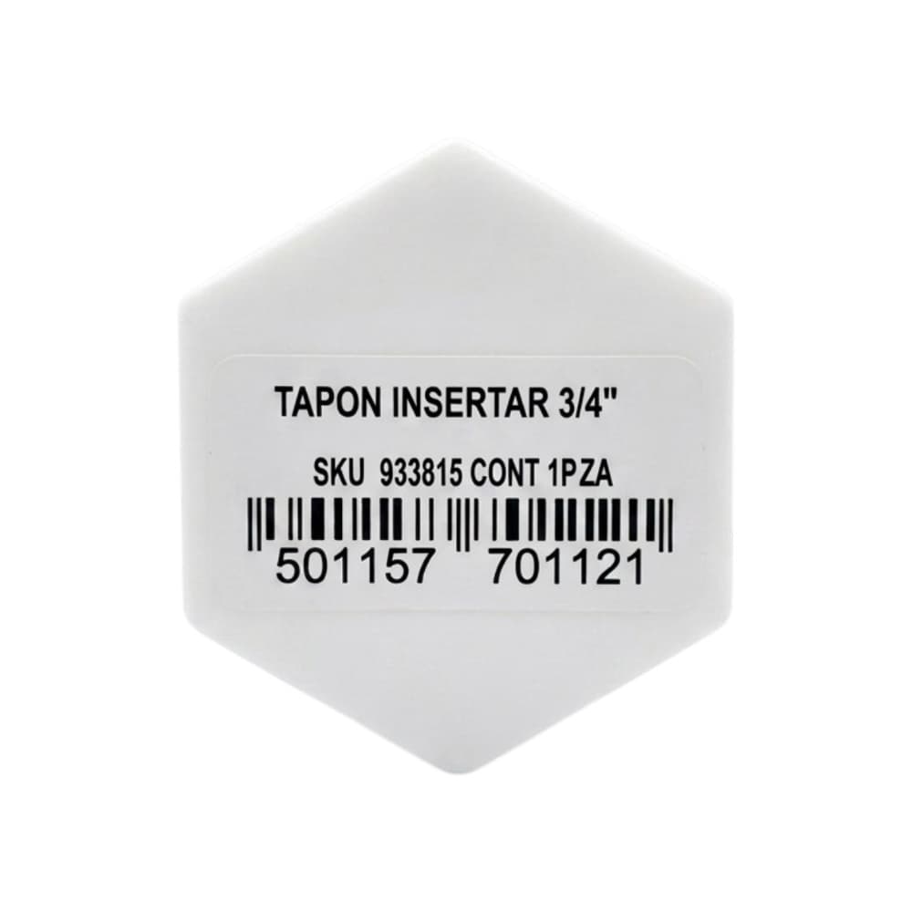 Tapón de inserción PVC - 3/4 pulgada - Aqua-Q - Miniatura 3
