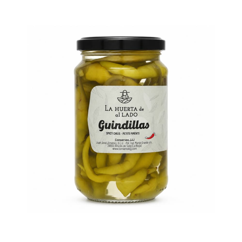 Guindillas picantes en vinagre primera calidad La Huerta de al Lado (320 g / 11.29 oz) - Miniatura 1