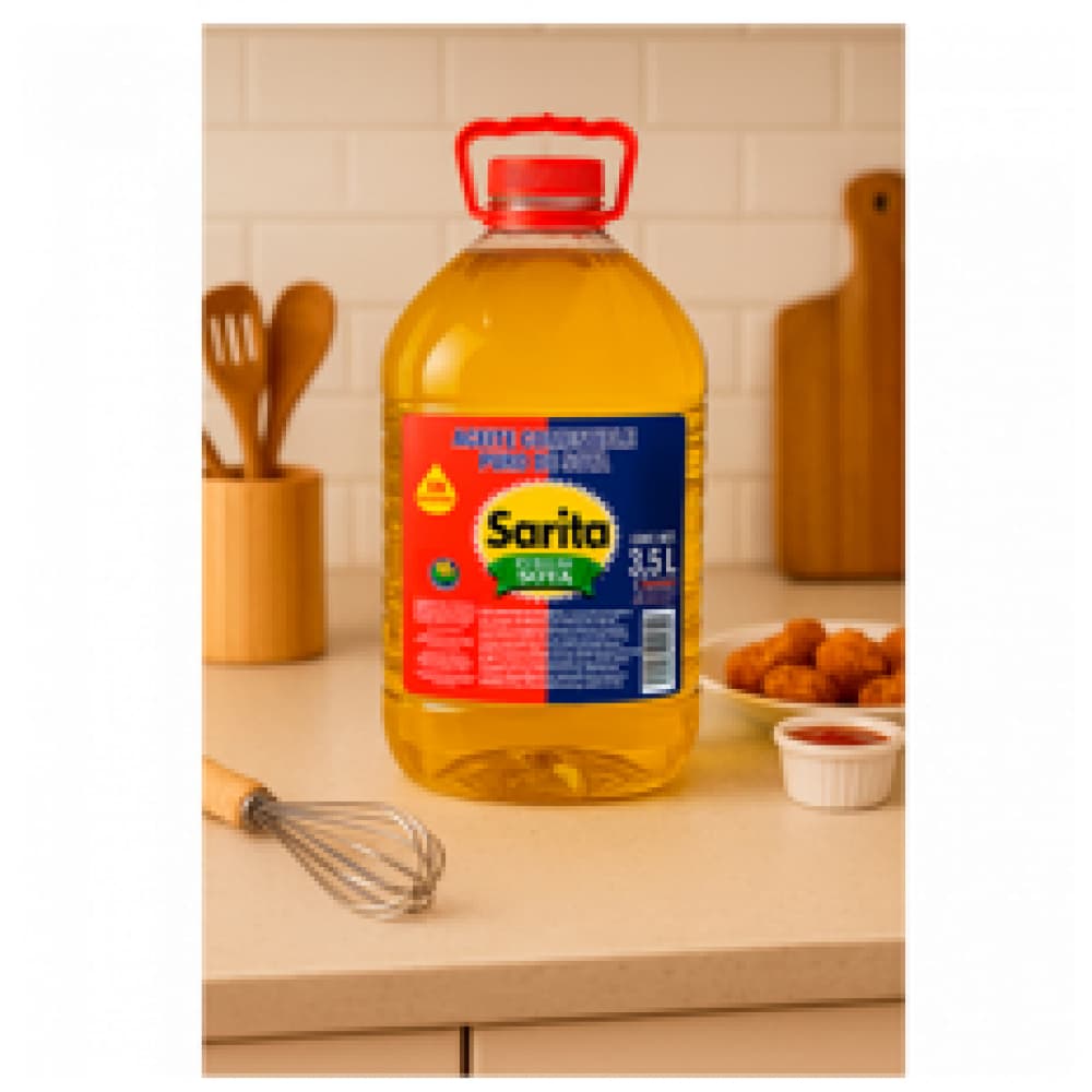 Aceite puro de soya Sarita (3 x 3.5 L) - Miniatura 4