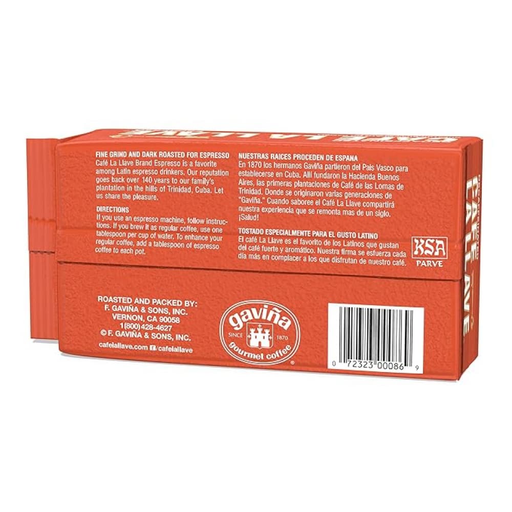 Café espresso descafeinado La Llave (250 g / 8.8 oz) - Miniatura 2