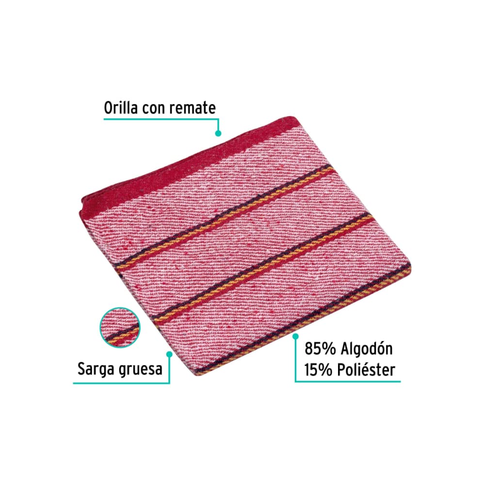 Alfombra multiuso roja 48 cm x 1 m - Klintek - Miniatura 4