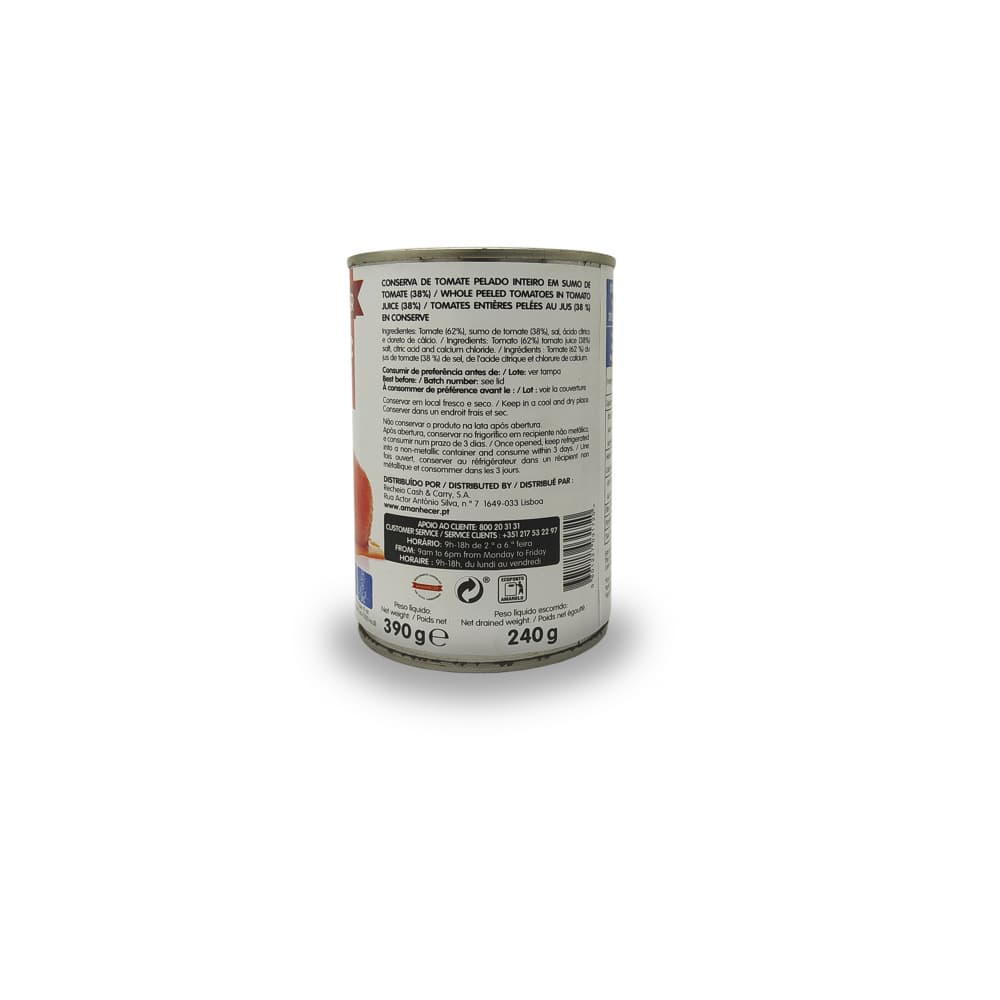 Tomate pelado Amanhecer (390 g / 84.3 oz) - Miniatura 3