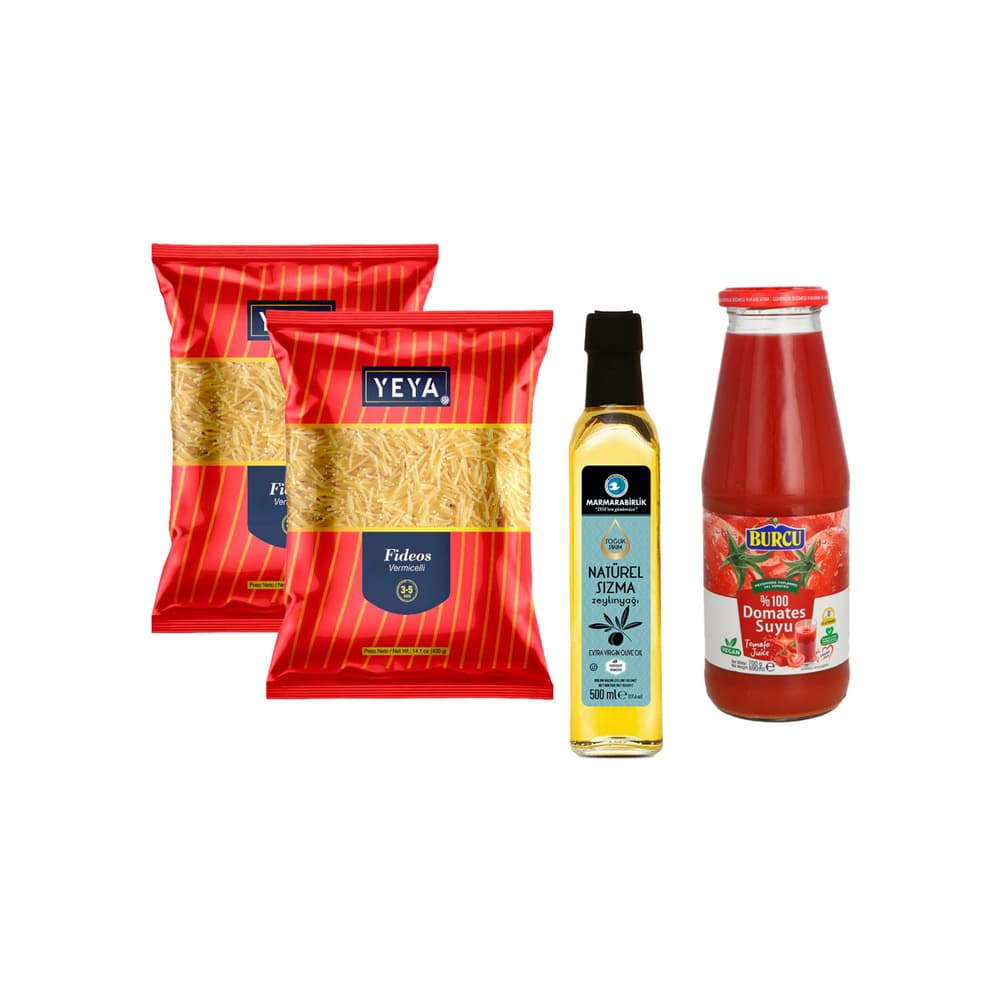 Fideos + Aceite de olvia extra virgen + Salsa de tomate - Imagen 1