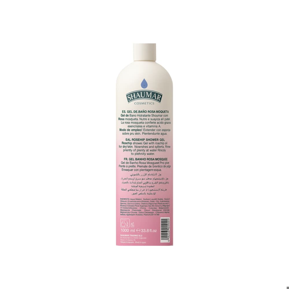Gel de baño rosa mosqueta Shaumar (1000 ml) - Miniatura 2