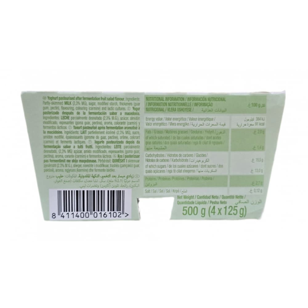 Yogur pasteurizado sabor a macedonia (16 x 125 g) - Miniatura 3